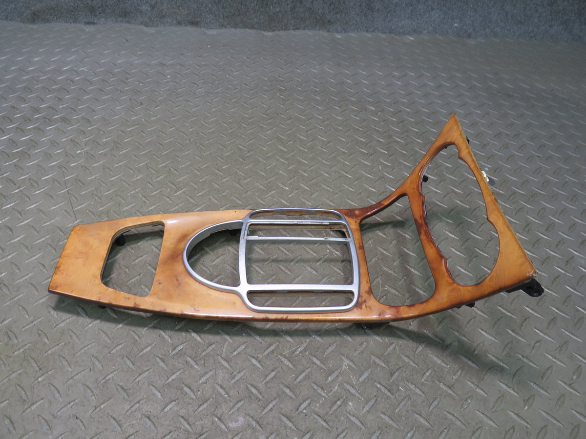 07-08 Mercedes R230 SL550 Dash Center Console Door Wood Trim Panel Set Damaged