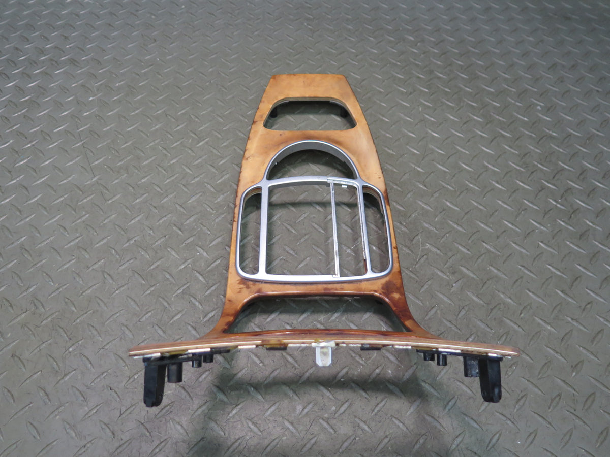07-08 Mercedes R230 SL550 Dash Center Console Door Wood Trim Panel Set Damaged