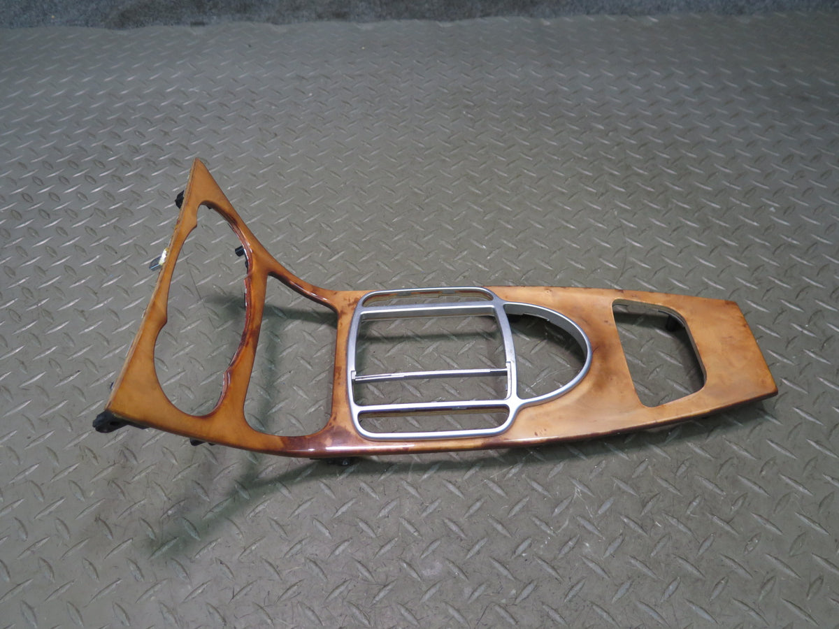 07-08 Mercedes R230 SL550 Dash Center Console Door Wood Trim Panel Set Damaged