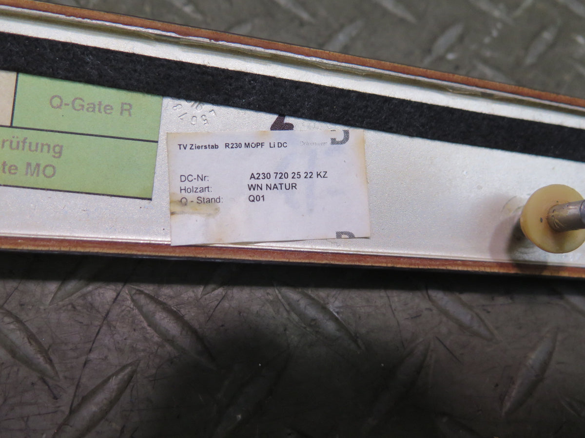 07-08 Mercedes R230 SL550 Dash Center Console Door Wood Trim Panel Set Damaged