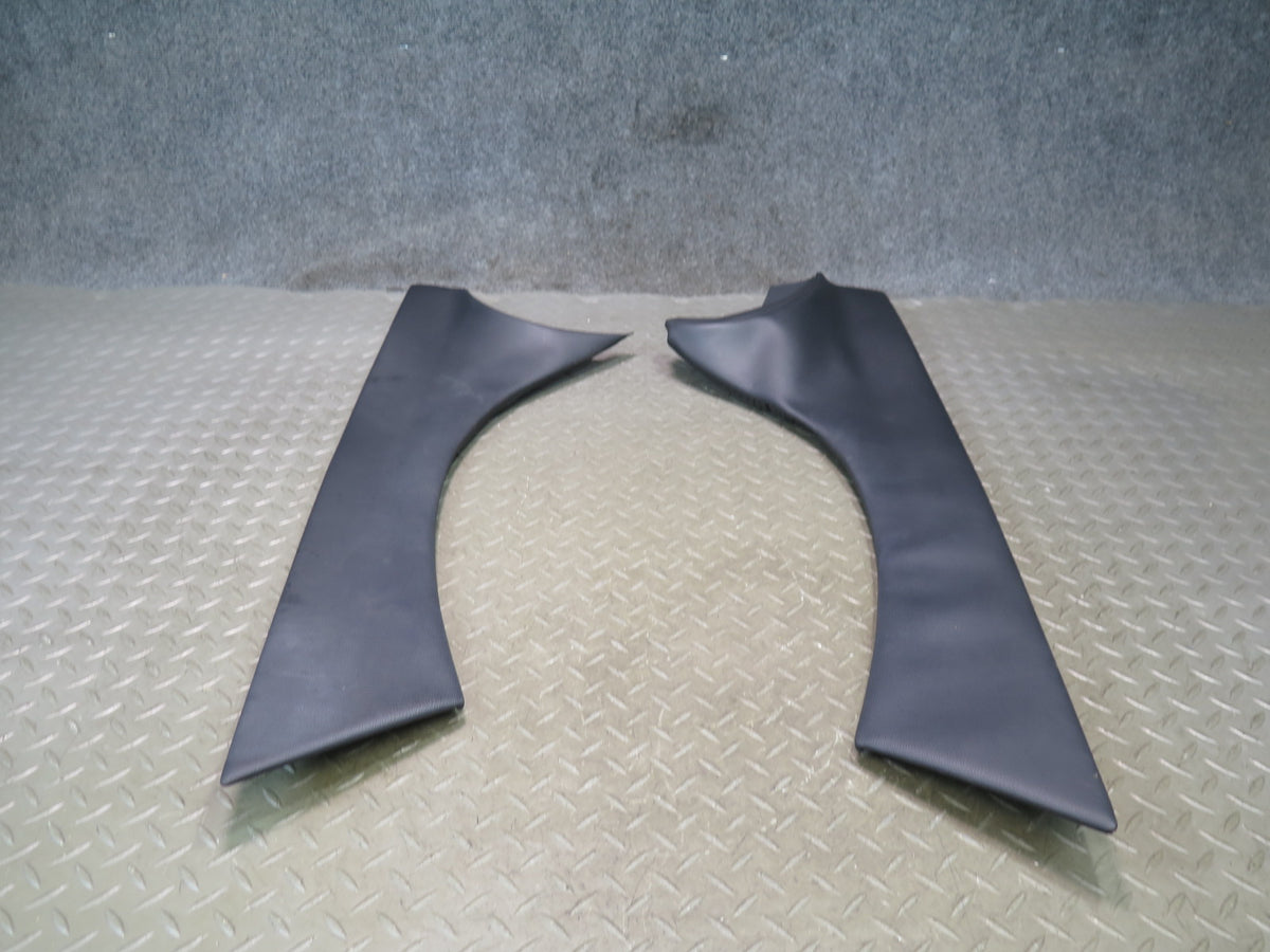 03-08 Mercedes R230 SL550 Set of 2 Center Console Trim Cover Panel Black Dmgd