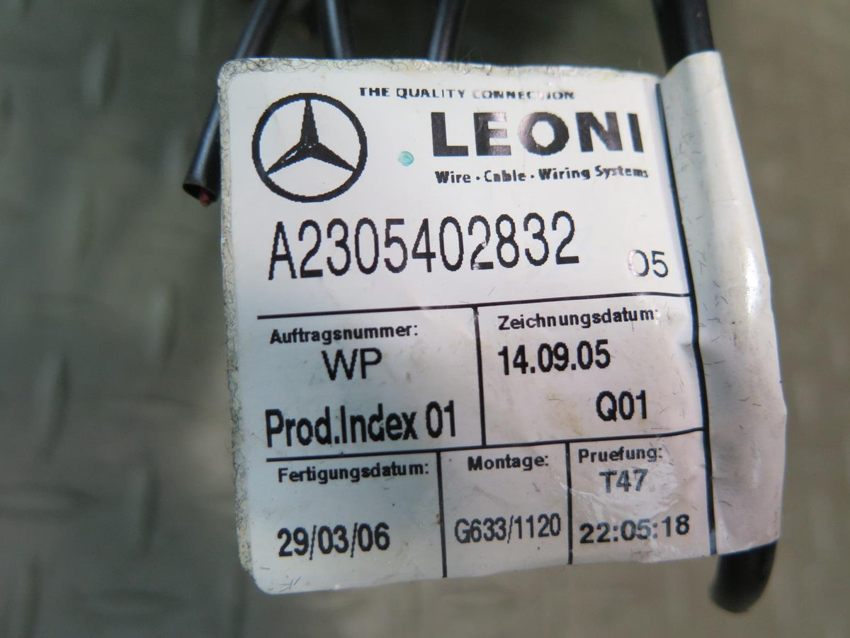 03-12 Mercedes R230 Rear SAM Fuse Relay Box Module 2305455432 OEM
