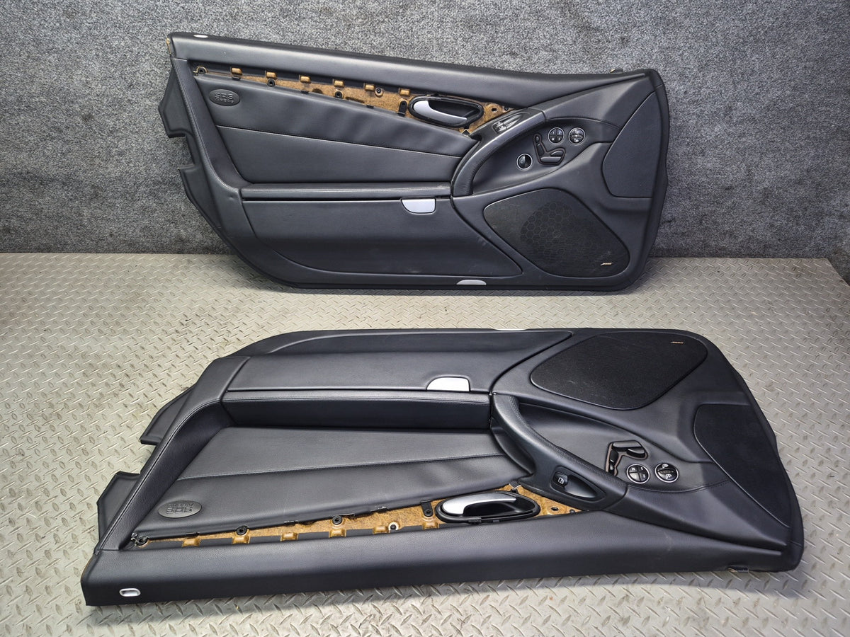 07-08 Mercedes R230 SL550 Set of 2 Front Door Interior Trim Cover Panel OEM