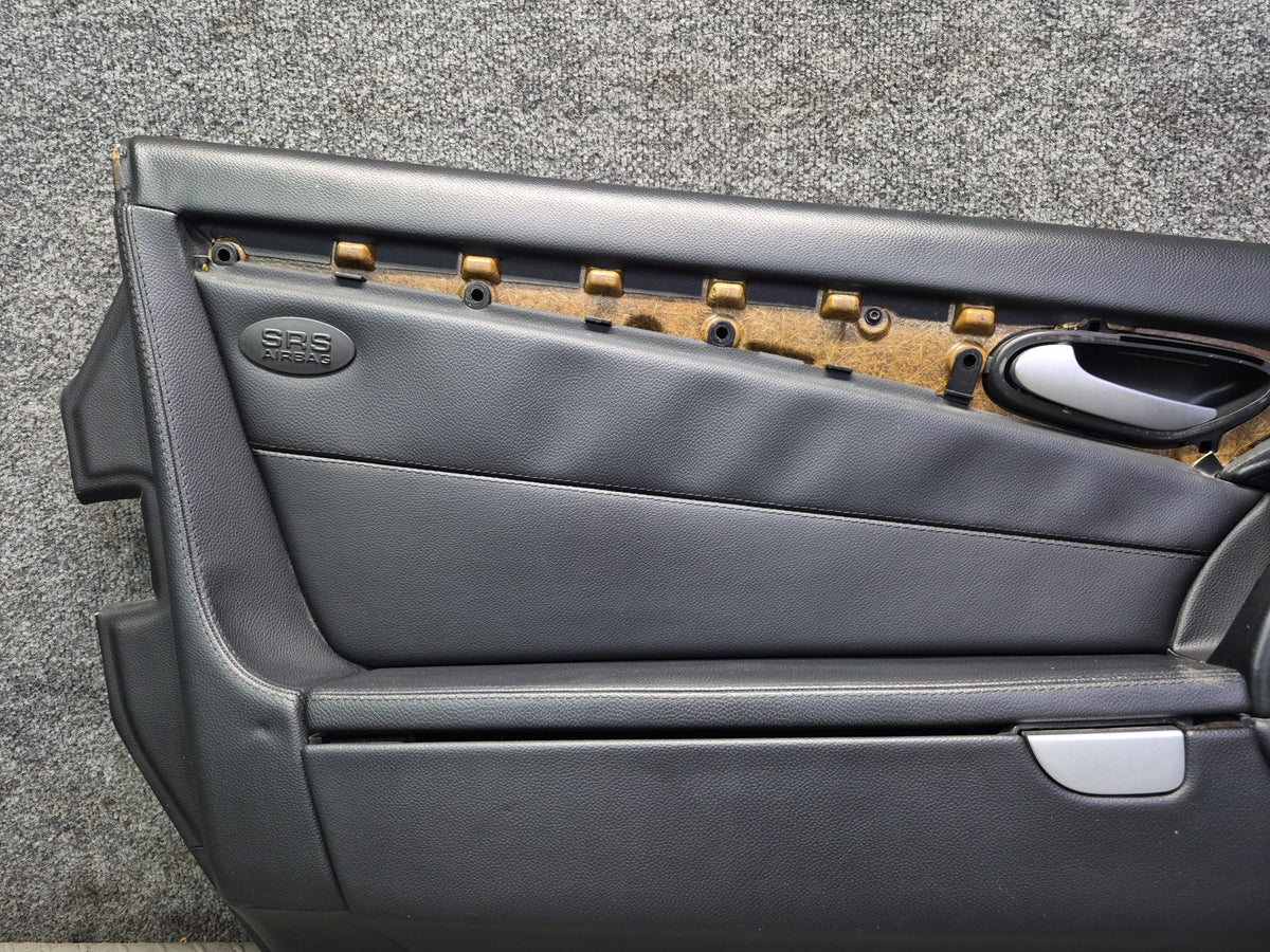 07-08 Mercedes R230 SL550 Set of 2 Front Door Interior Trim Cover Panel OEM