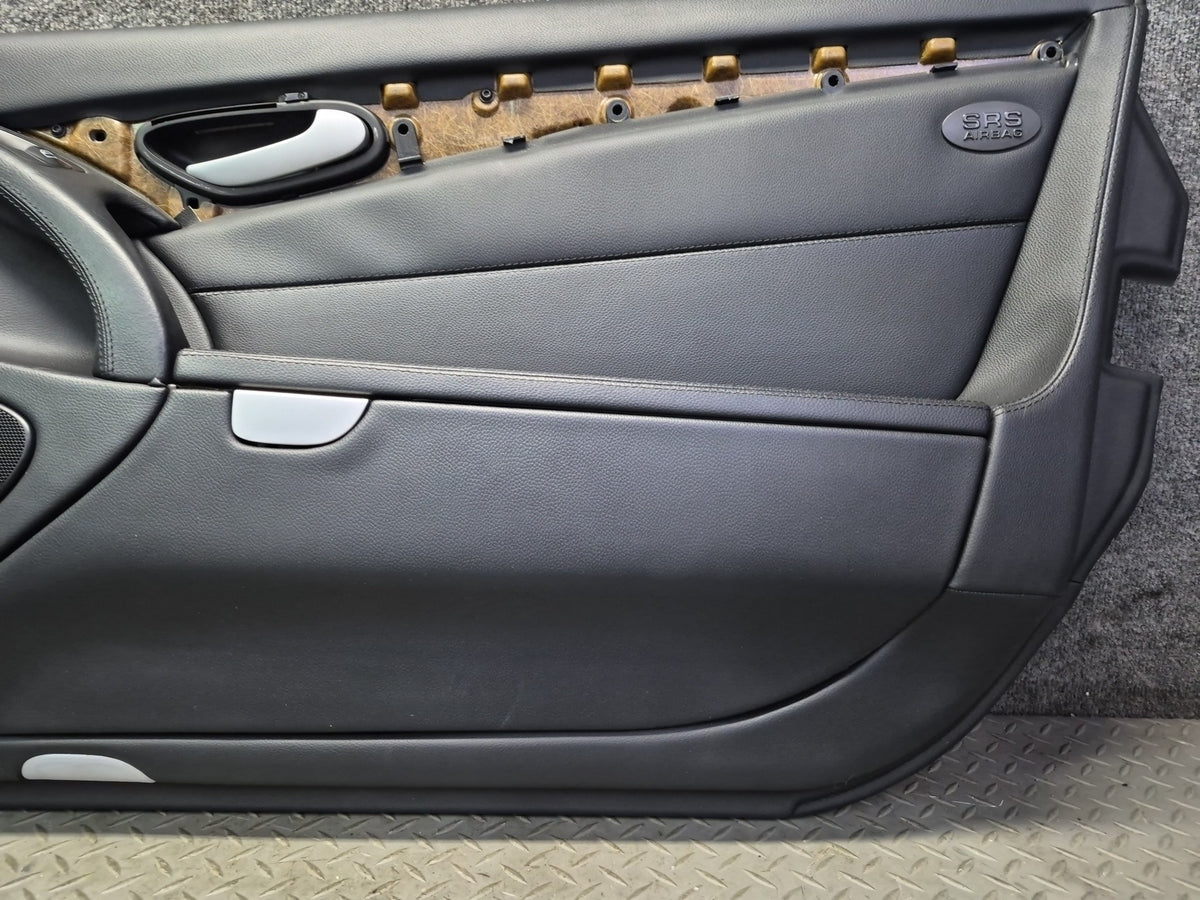 07-08 Mercedes R230 SL550 Set of 2 Front Door Interior Trim Cover Panel OEM