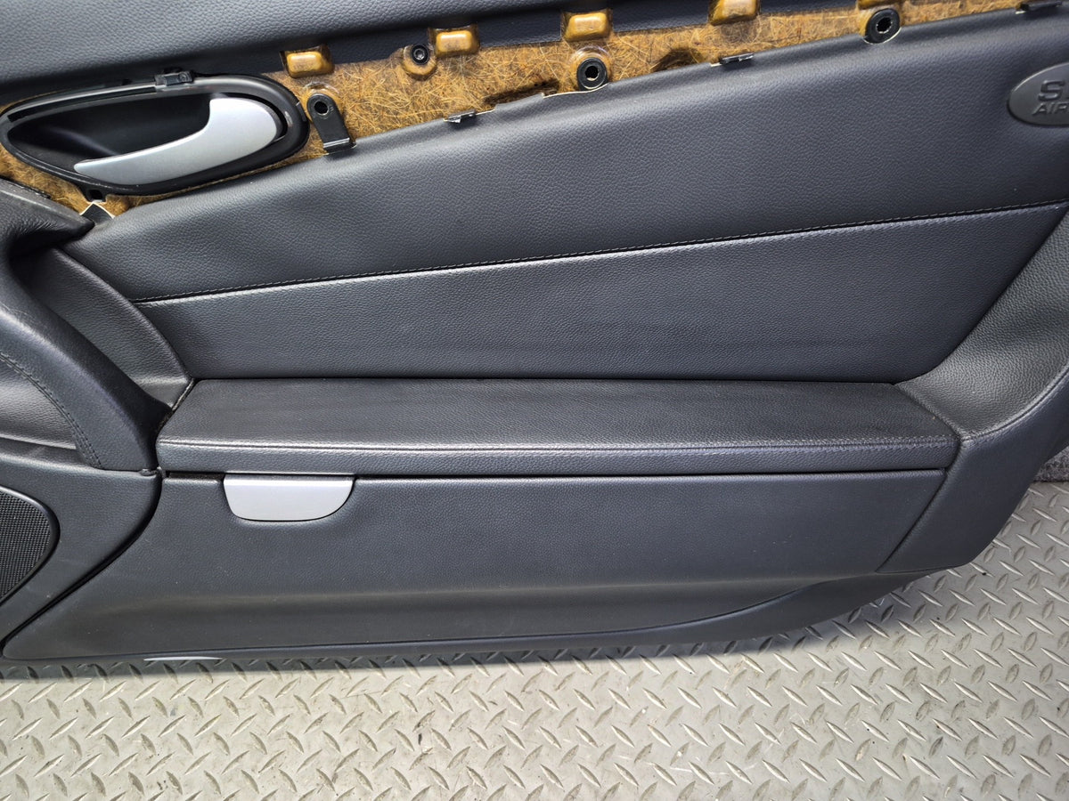 07-08 Mercedes R230 SL550 Set of 2 Front Door Interior Trim Cover Panel OEM