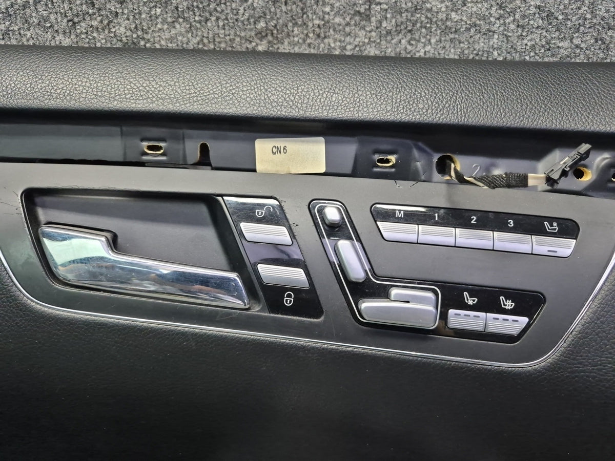 08-09 Mercedes W221 S63AMG LWB Set of 2 Front Door Interior Trim Panel Cover OEM