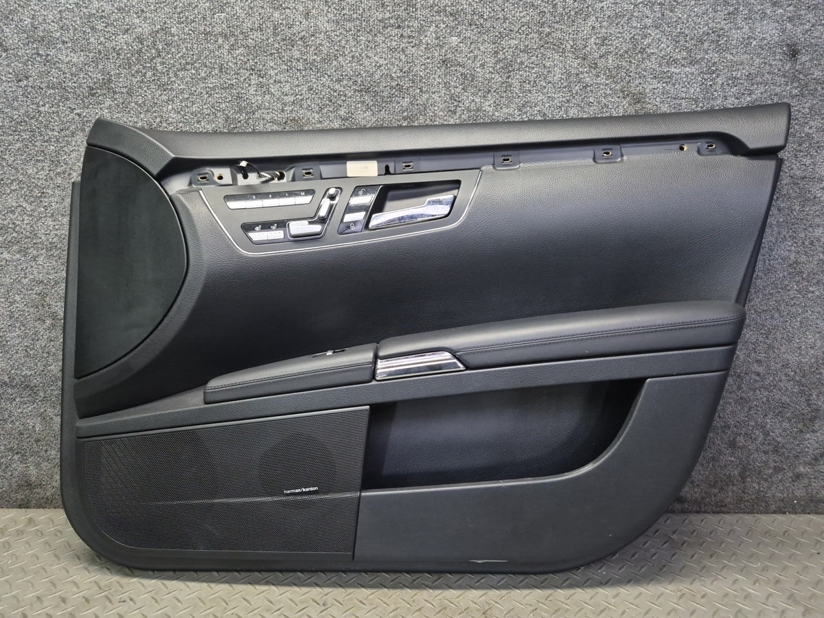 08-09 Mercedes W221 S63AMG LWB Set of 2 Front Door Interior Trim Panel Cover OEM
