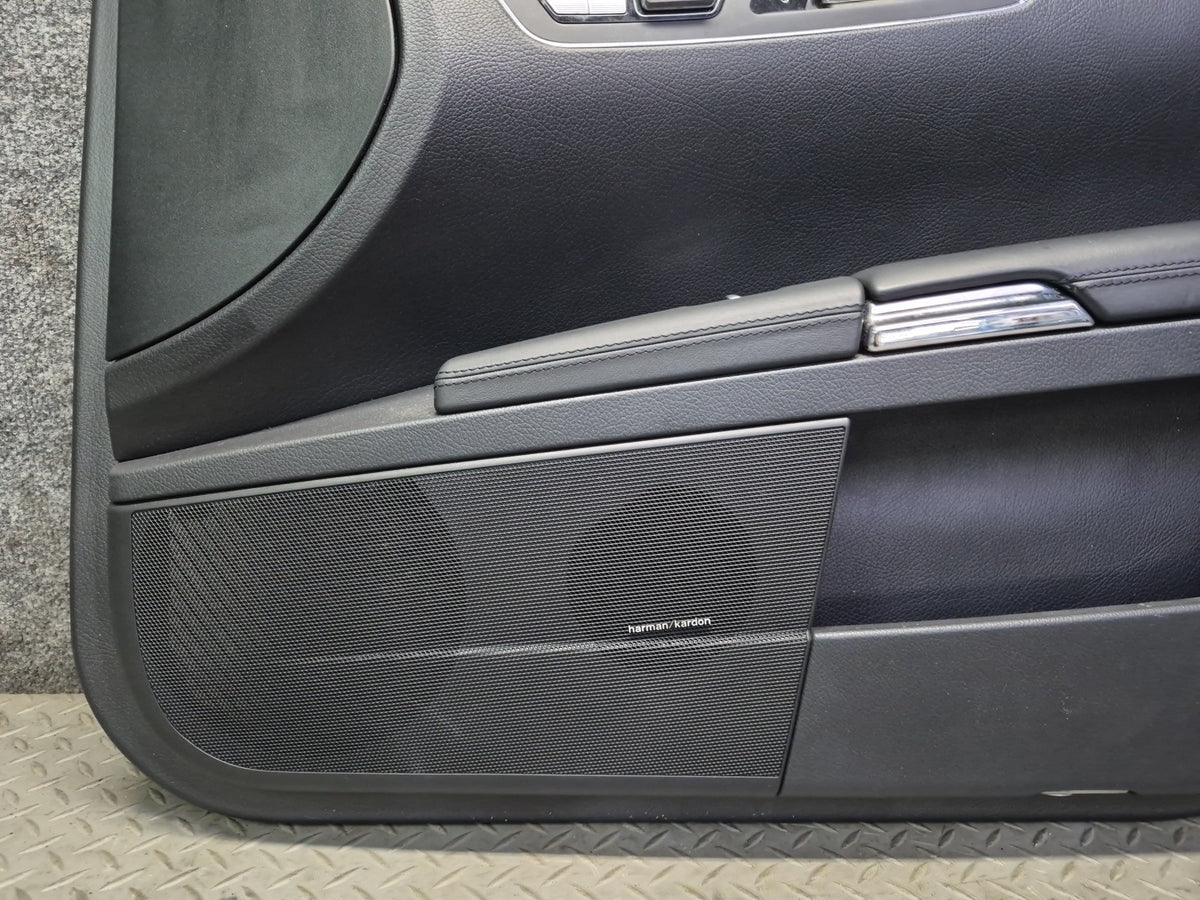08-09 Mercedes W221 S63AMG LWB Set of 2 Front Door Interior Trim Panel Cover OEM