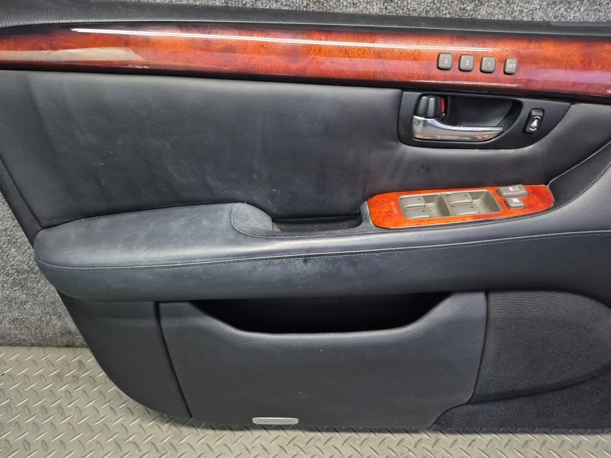 04-06 Lexus UCF30L LS430 Front Left Door Interior Trim Cover Panel OEM