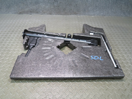 03-12 Mercedes R230 SL550 Emergency Spare Tire Lift Jack & Wrench w Foam Set OEM
