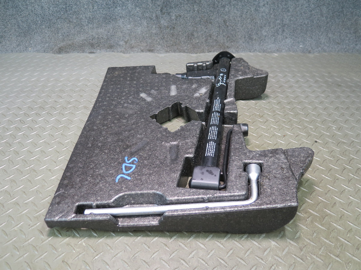 03-12 Mercedes R230 SL550 Emergency Spare Tire Lift Jack & Wrench w Foam Set OEM