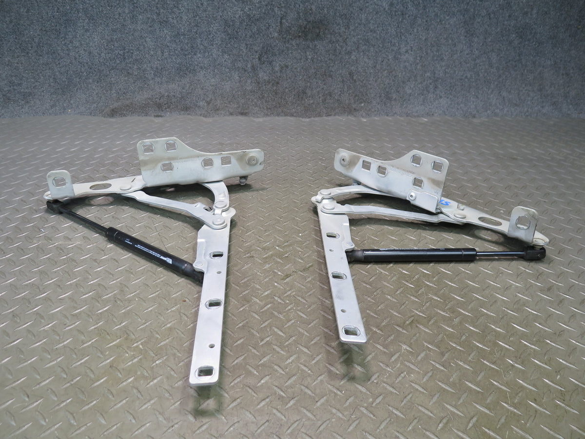 03-12 Mercedes R230 SL550 Set of 2 Front Left & Right Hood Hinge Silver OEM