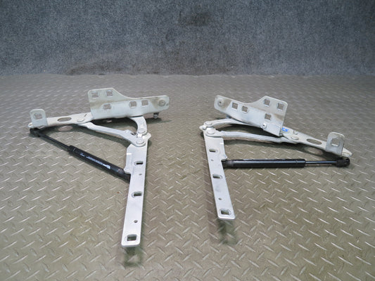 03-12 Mercedes R230 SL550 Set of 2 Front Left & Right Hood Hinge Silver OEM