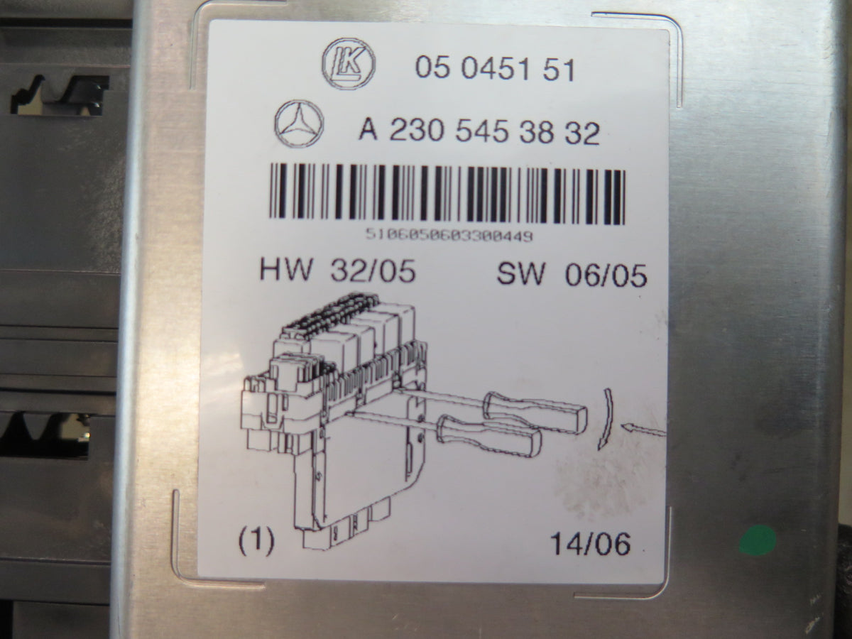 03-12 Mercedes R230 SL550 Front Left SAM Box Module 2305453832 OEM