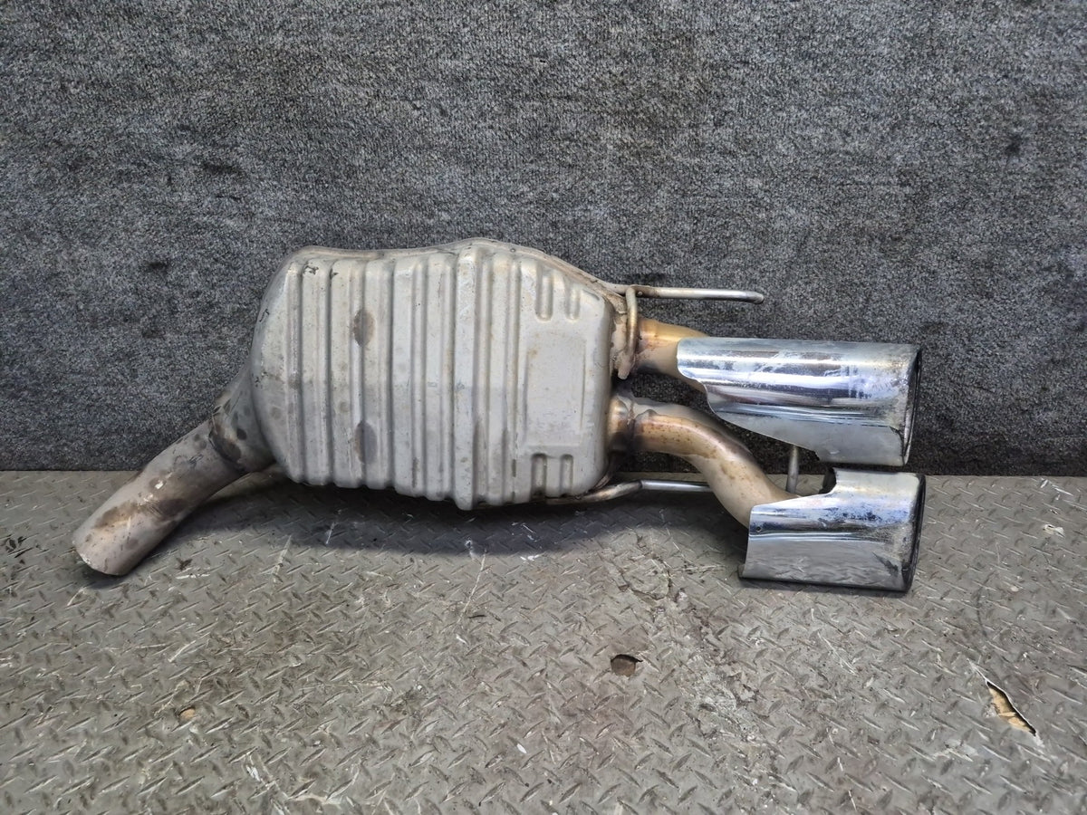 08-09 Mercedes W221 S63 AMG Set of 2 Rear Left Right Exhaust Muffler w Tips OEM