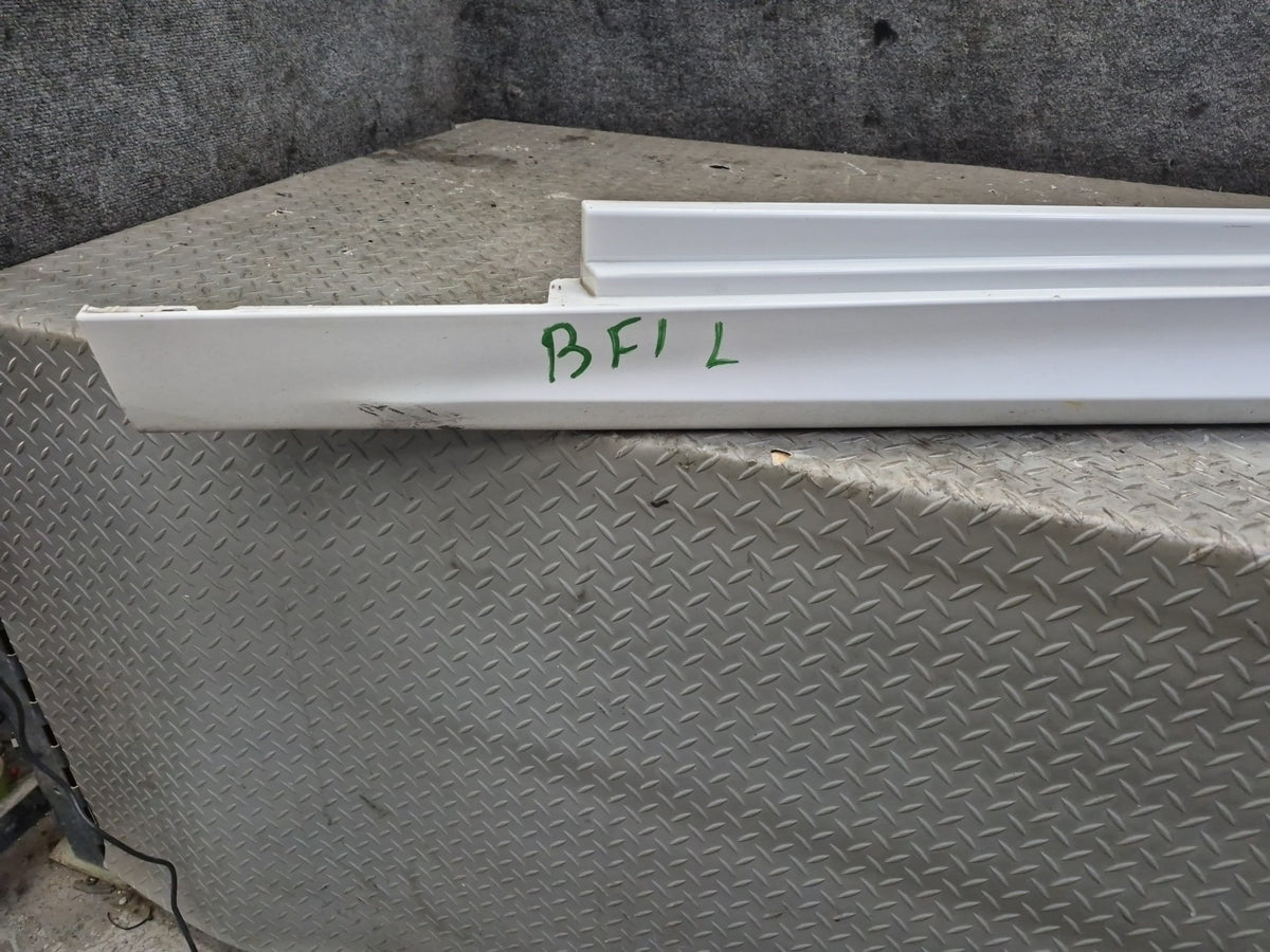 2012-2016 BMW F10 M5 Left & Right Side Skirt Rocker Panel Molding Set White