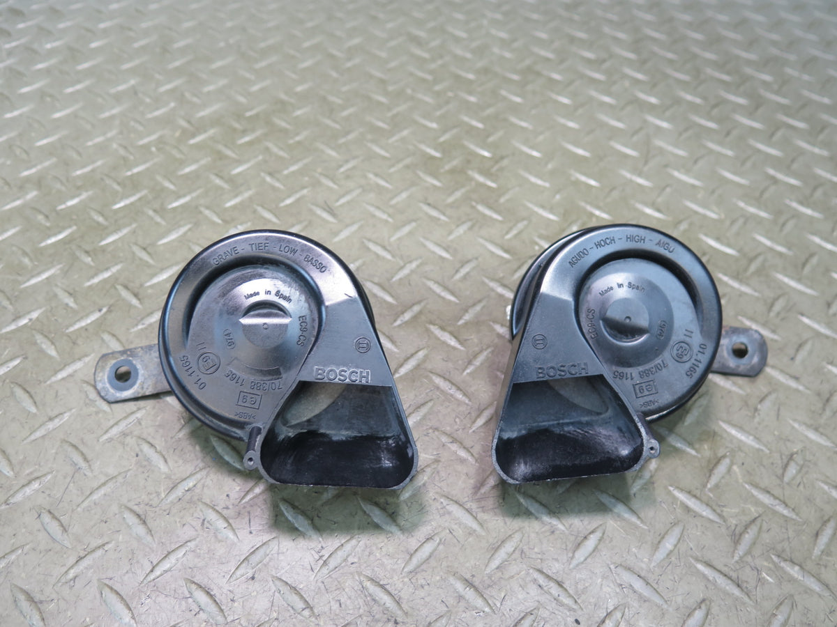 03-08 Mercedes R230 Sl-class Set of 2 High & Low Tone Note Horn Pitch Signal OEM
