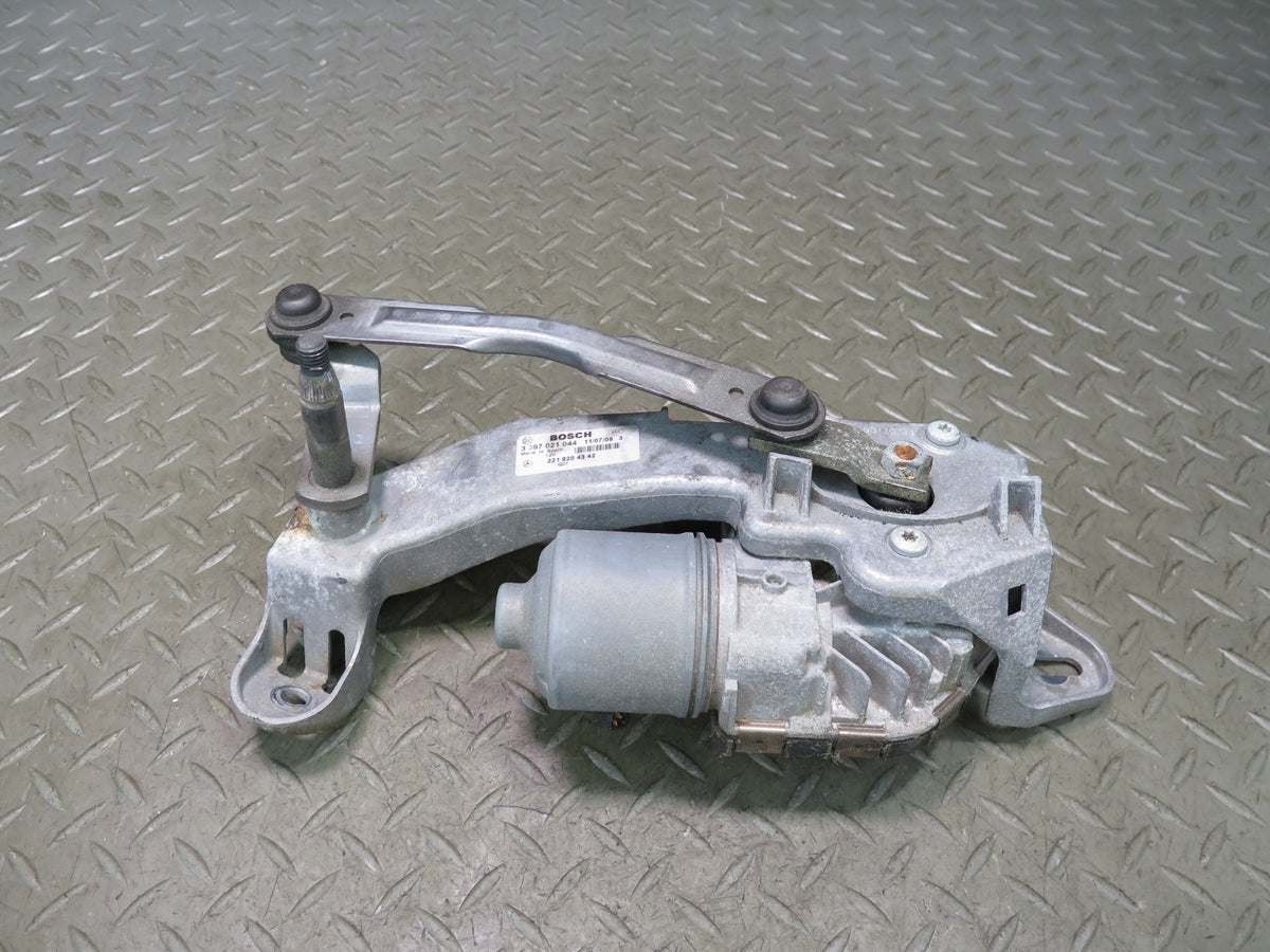07-13 Mercedes W221 S-class Front Windshield Left Wiper Linkage w Motor OEM