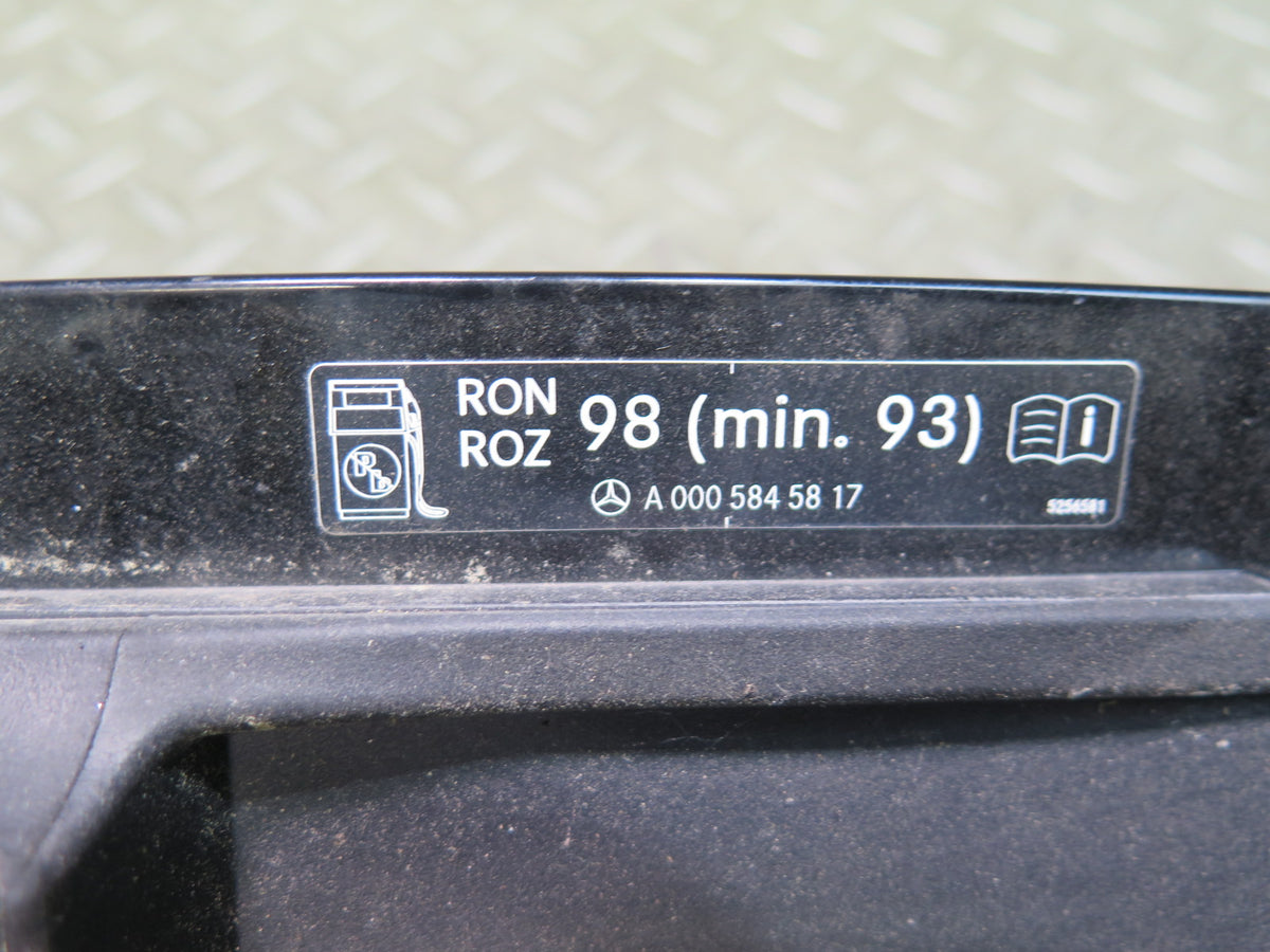 07-13 Mercedes W221 S-class Fuel Door Lid w Hinge Black OEM