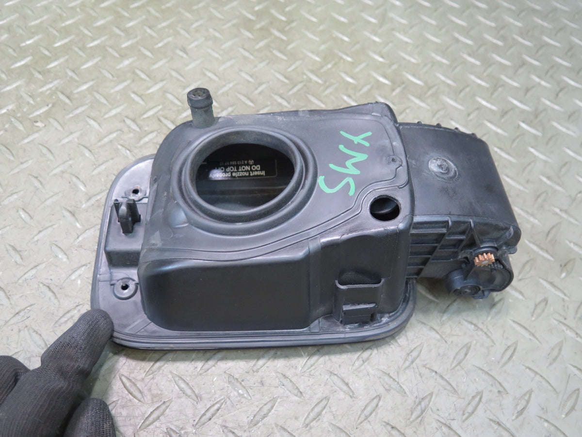 07-13 Mercedes W221 S-class Fuel Door Lid w Hinge Black OEM