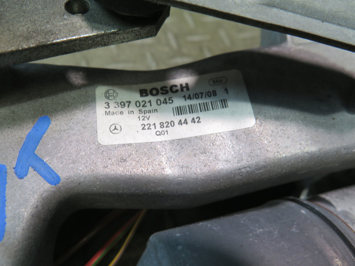07-13 Mercedes W221 S-class Front Windshield Right Wiper Linkage w Motor OEM