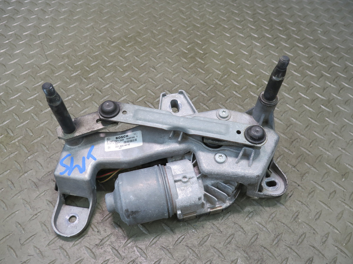 07-13 Mercedes W221 S-class Front Windshield Right Wiper Linkage w Motor OEM