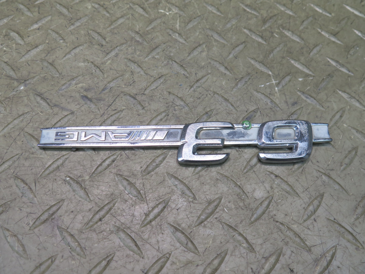 07-13 Mercedes W221 S63 AMG 6.3L Front Fender Emblem Logo Badge Set of 2 OEM