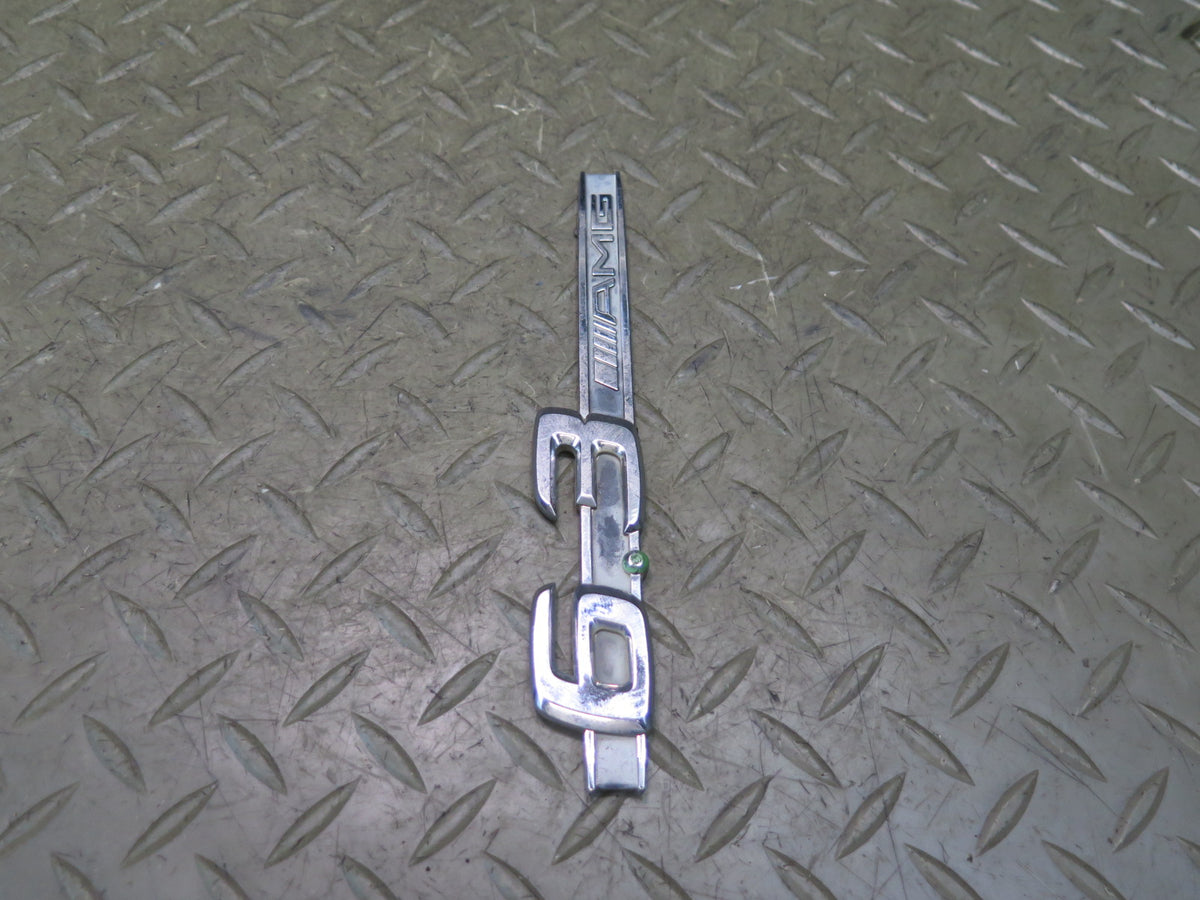 07-13 Mercedes W221 S63 AMG 6.3L Front Fender Emblem Logo Badge Set of 2 OEM