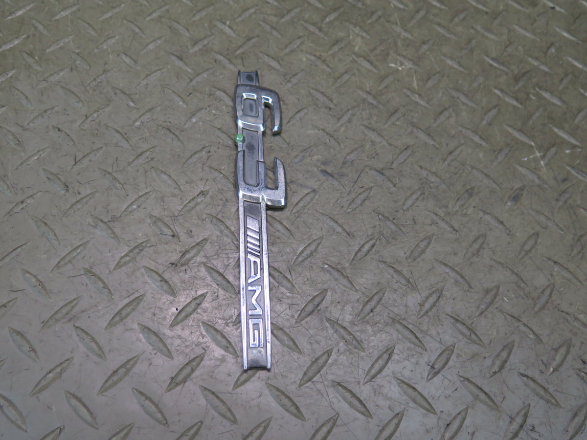07-13 Mercedes W221 S63 AMG 6.3L Front Fender Emblem Logo Badge Set of 2 OEM
