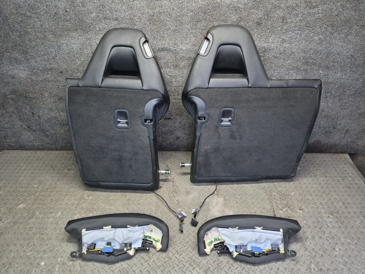 2010-2016 Porsche Panamera 970 Front & Rear Power Comfort Seat Leather Black Set
