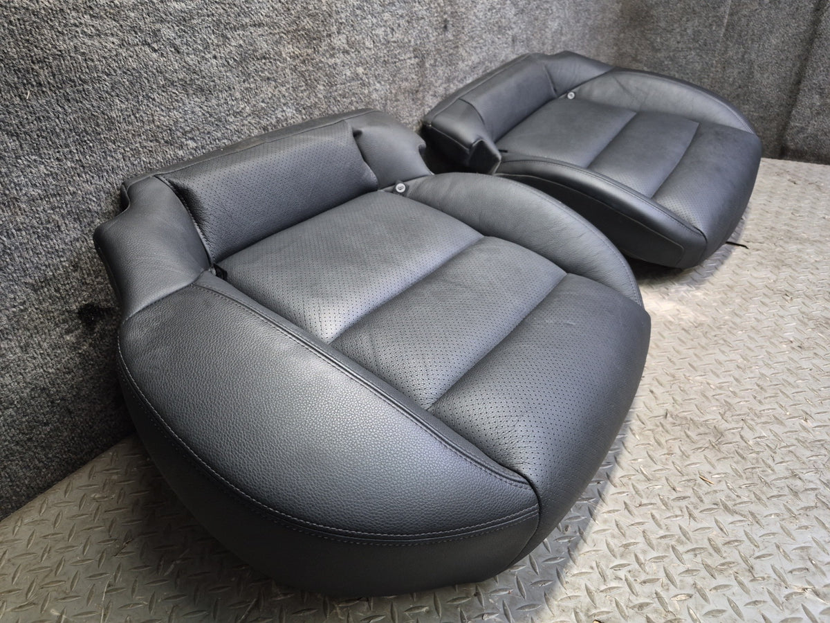 2010-2016 Porsche Panamera 970 Front & Rear Power Comfort Seat Leather Black Set