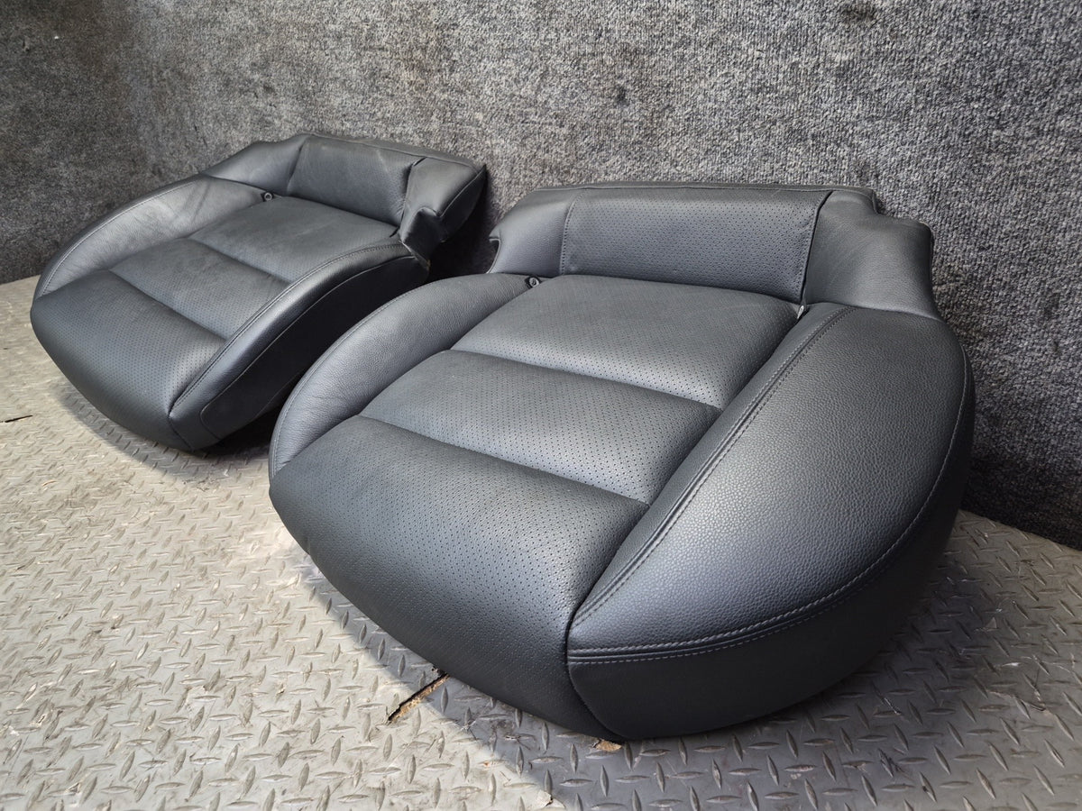 2010-2016 Porsche Panamera 970 Front & Rear Power Comfort Seat Leather Black Set
