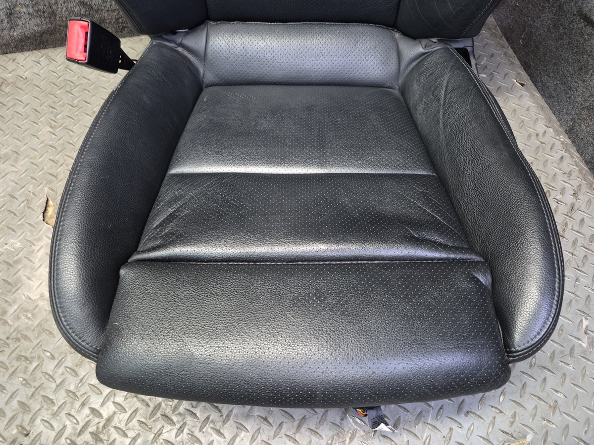 2010-2016 Porsche Panamera 970 Front & Rear Power Comfort Seat Leather Black Set