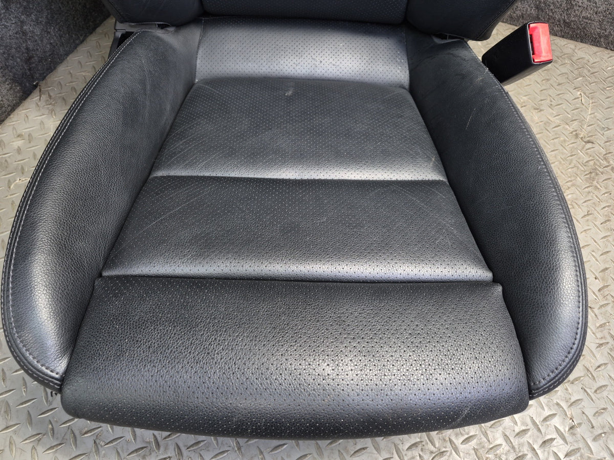 2010-2016 Porsche Panamera 970 Front & Rear Power Comfort Seat Leather Black Set