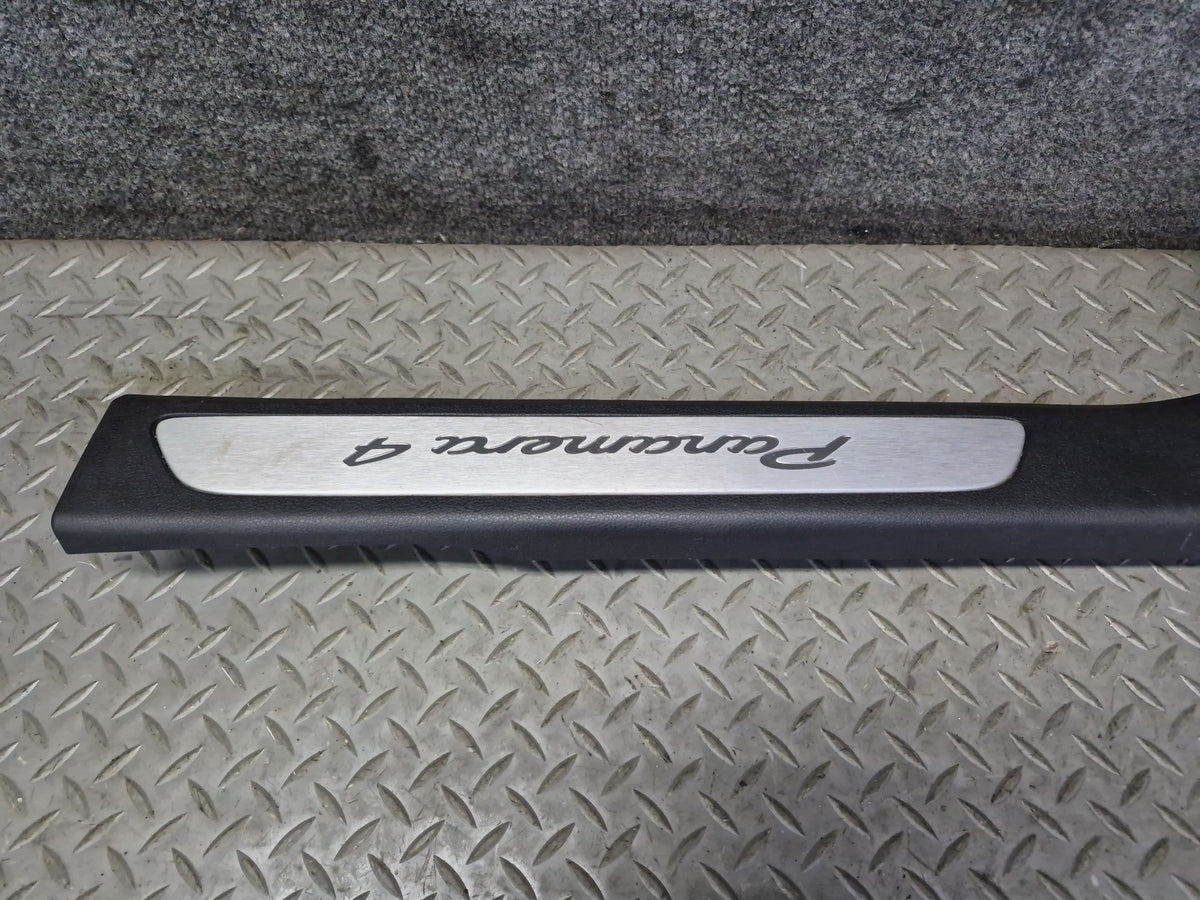 2010-2013 Porsche Panamera 970 Front Left Right Door Sill Scuff Plate Trim Set