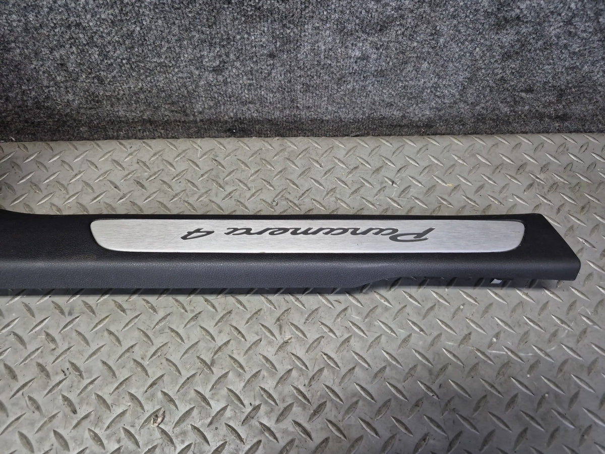 2010-2013 Porsche Panamera 970 Front Left Right Door Sill Scuff Plate Trim Set