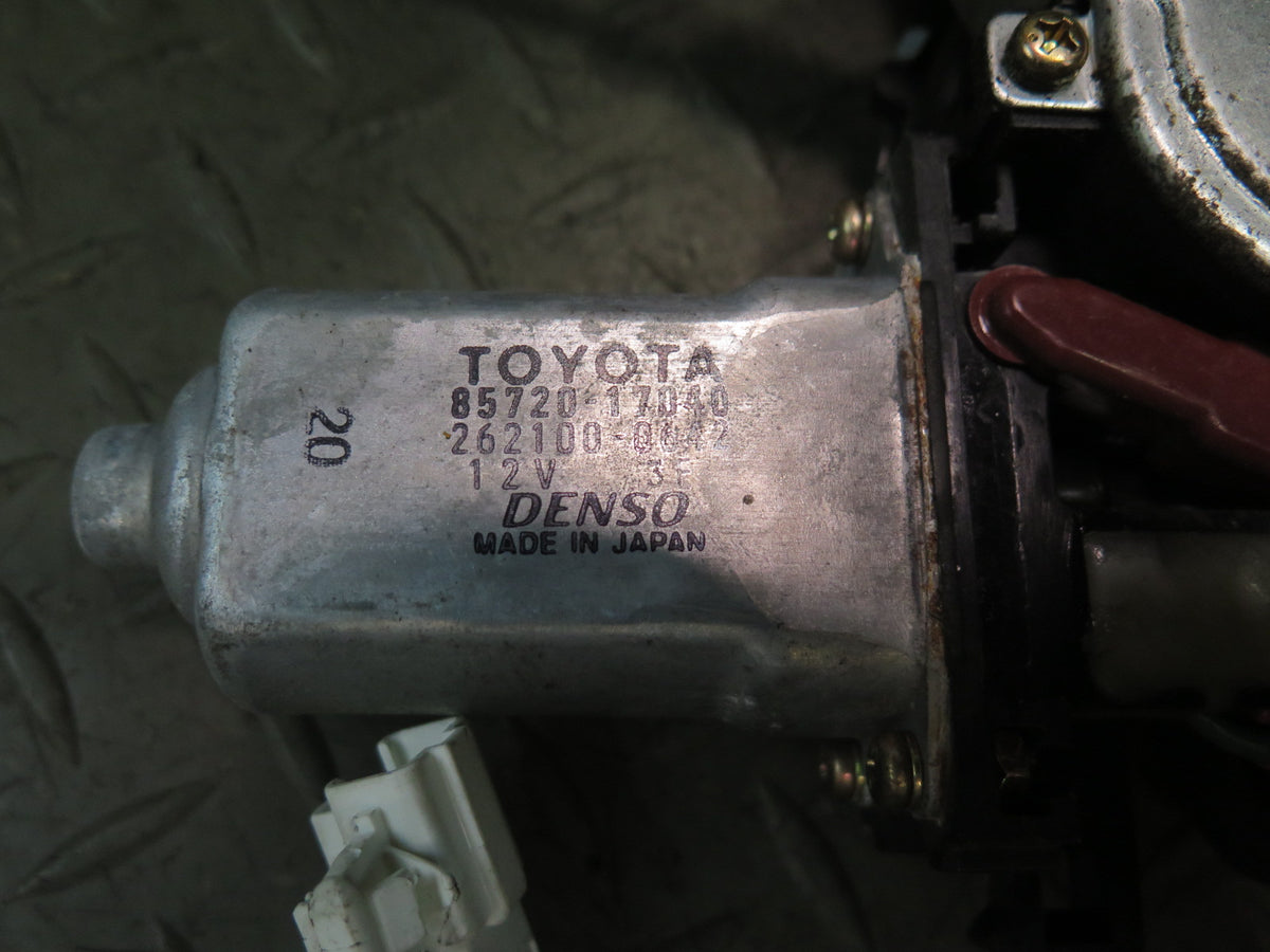 00-05 Toyota MR2 Spyder ZZW30L Left Door Window Regulator w Motor OEM