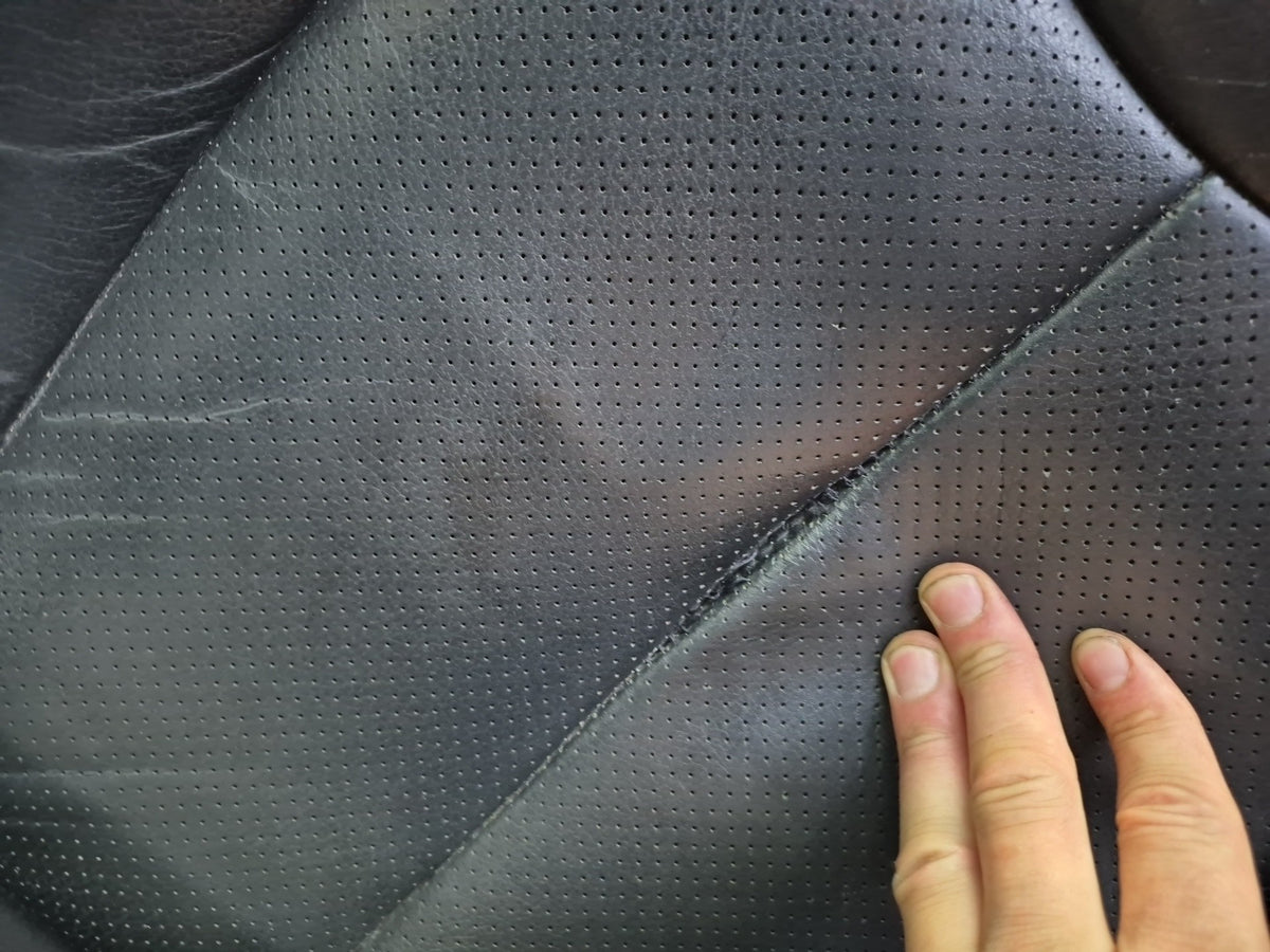 07-08 Mercedes R230 SL550 Set of 2 Front Left & Right Leather Seat Black Dmgd
