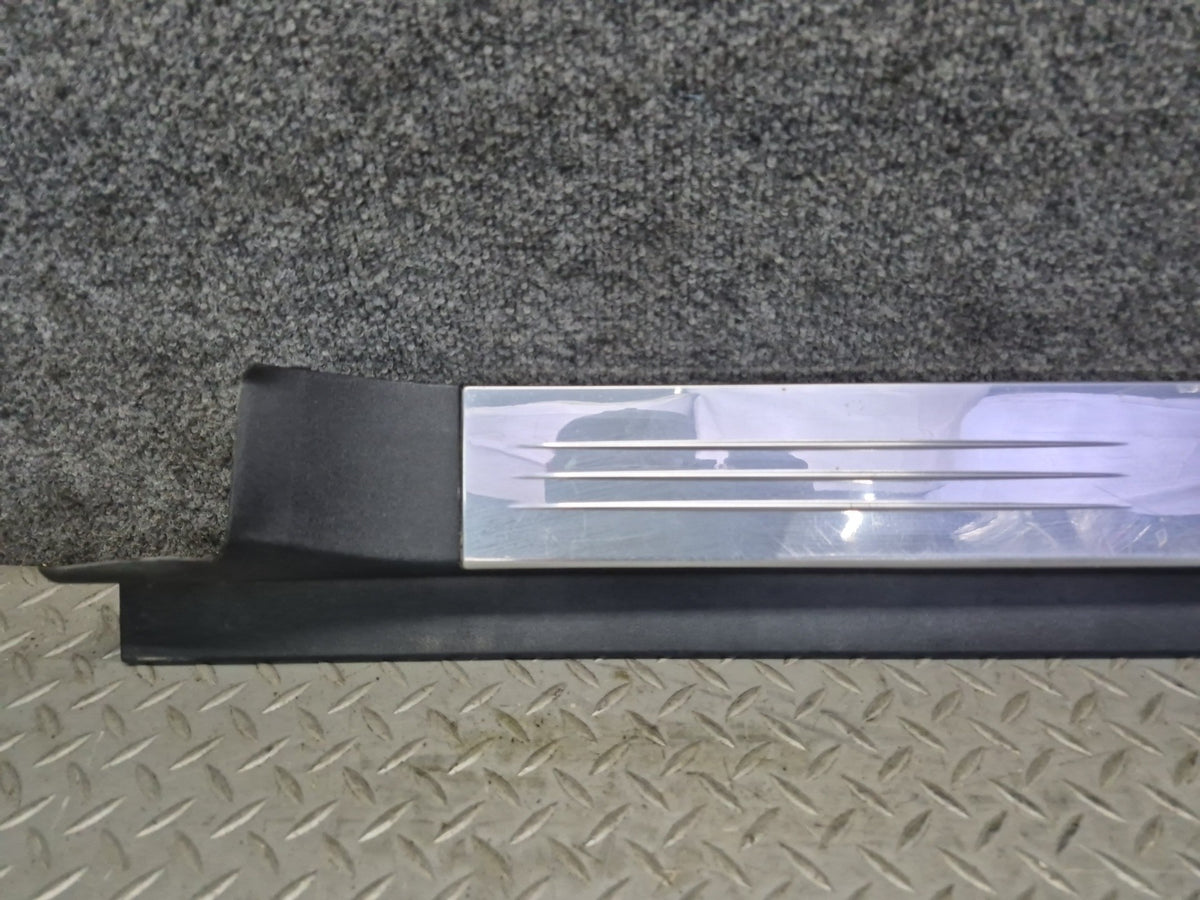 07-12 Mercedes R230 SL Set of 2 Outer Door Scuff Step Sill Plate Trim Cover OEM