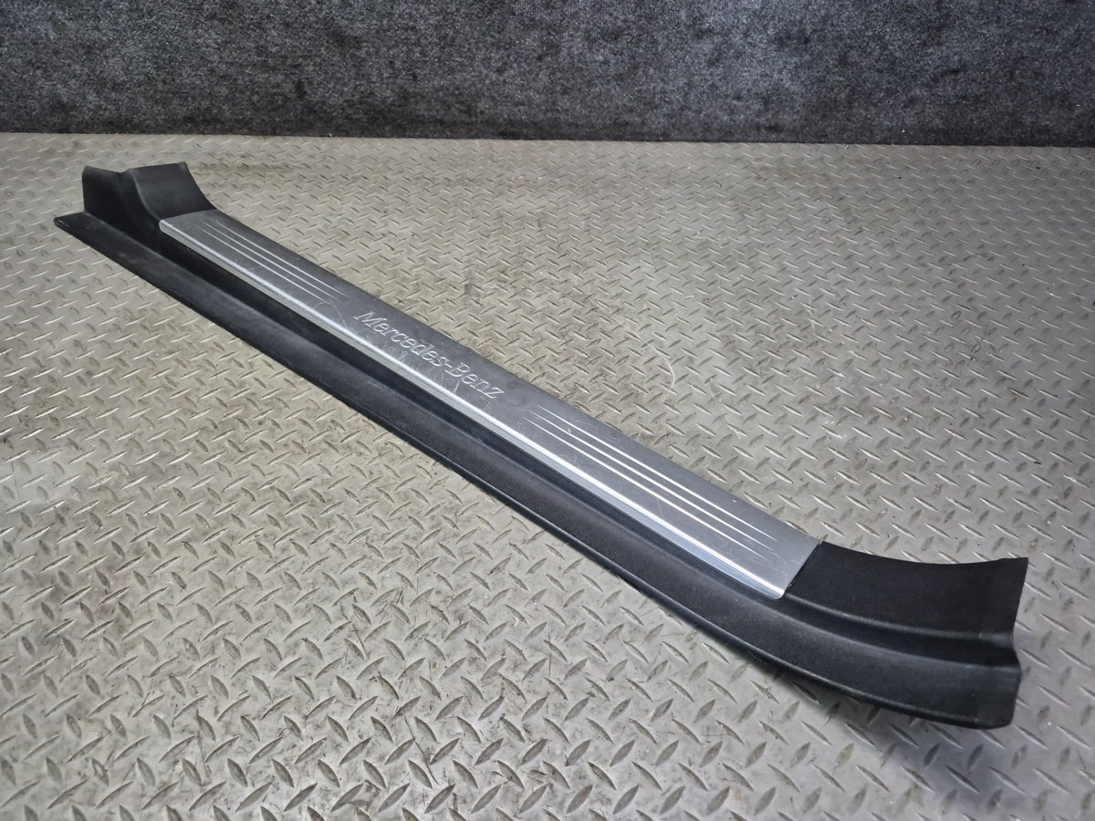 07-12 Mercedes R230 SL Set of 2 Outer Door Scuff Step Sill Plate Trim Cover OEM