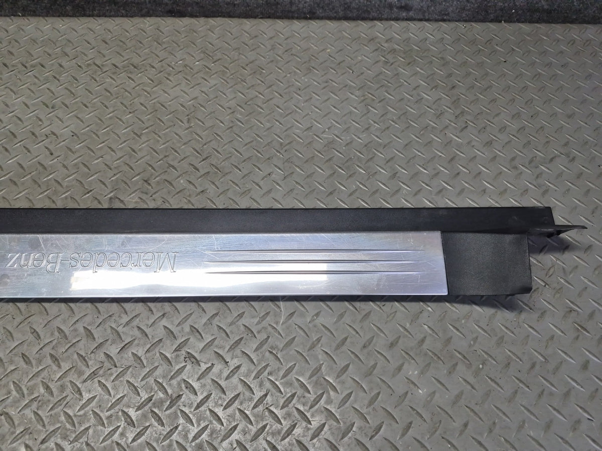 07-12 Mercedes R230 SL Set of 2 Outer Door Scuff Step Sill Plate Trim Cover OEM