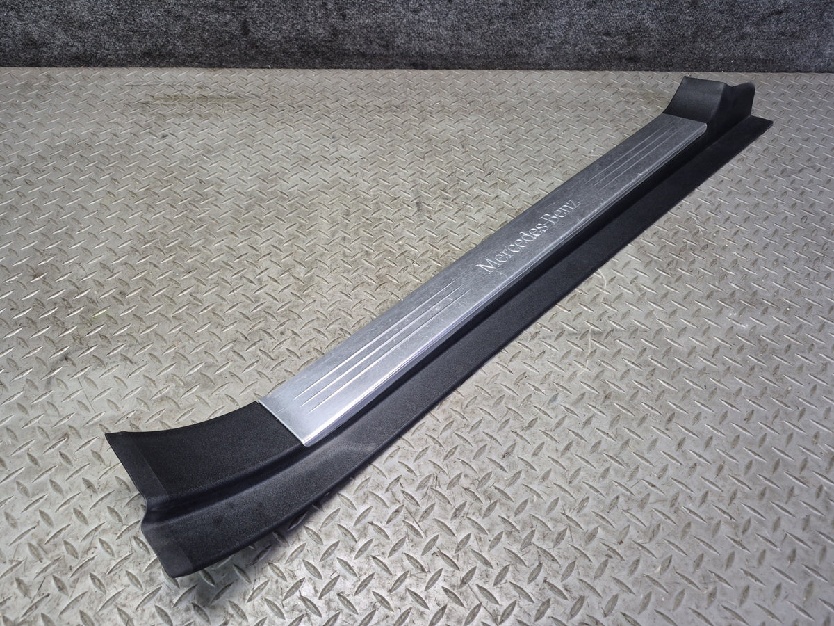 07-12 Mercedes R230 SL Set of 2 Outer Door Scuff Step Sill Plate Trim Cover OEM