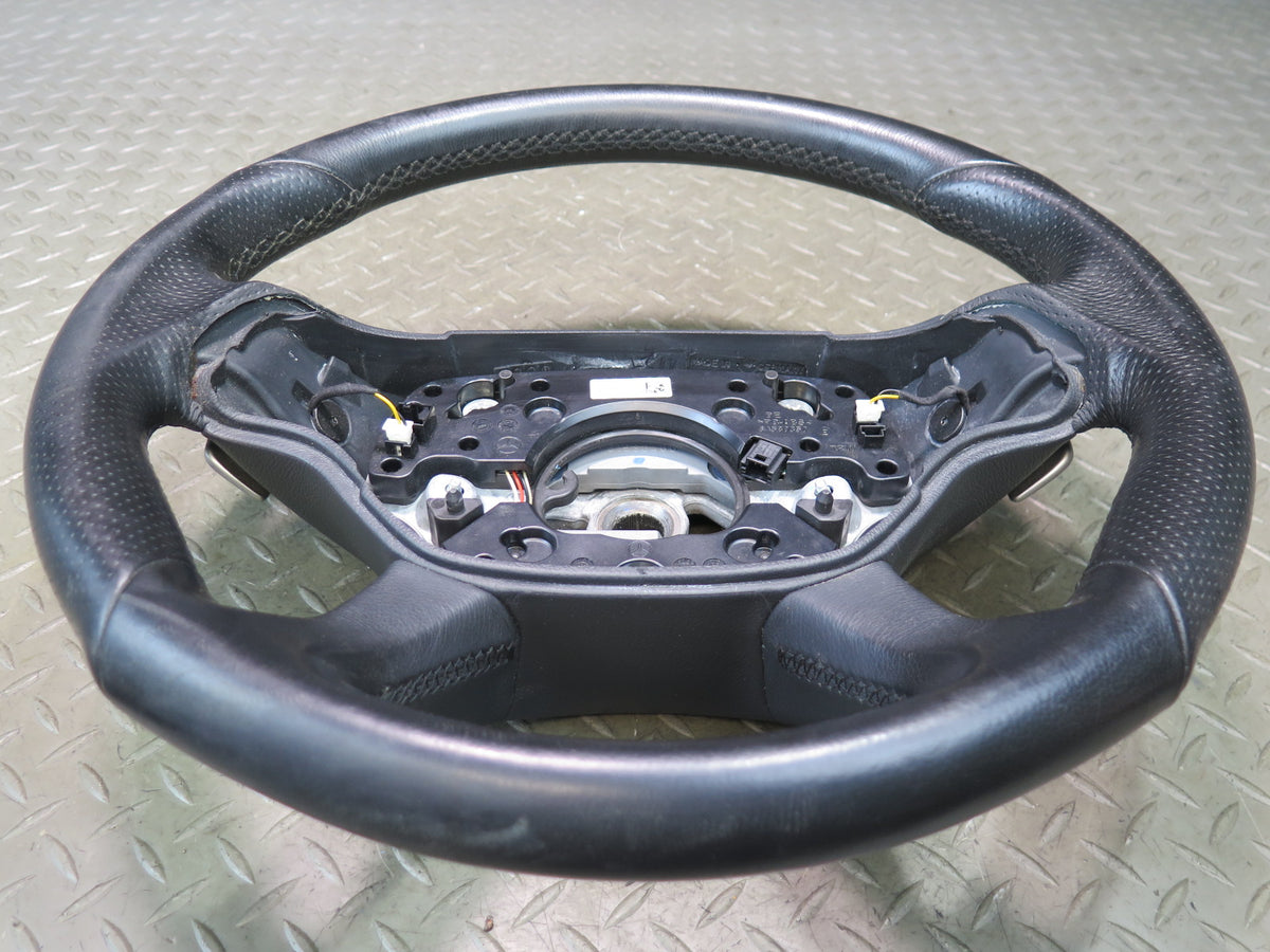 07-09 Mercedes W221 S63 AMG Sport Leather Steering w Paddles Black OEM
