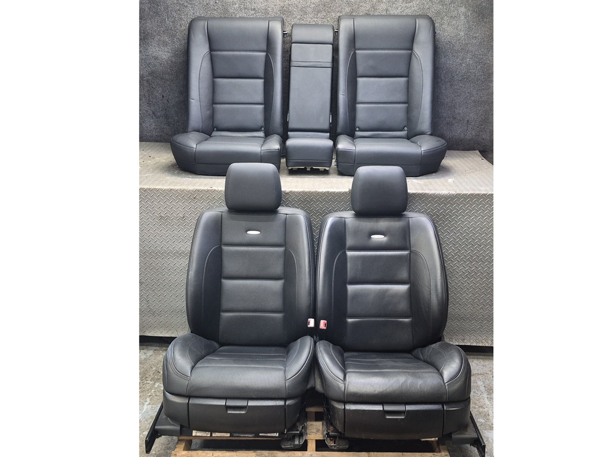 07-09 Mercedes W221 S63 AMG LWB Front & Rear Leather Seat Set Black OEM