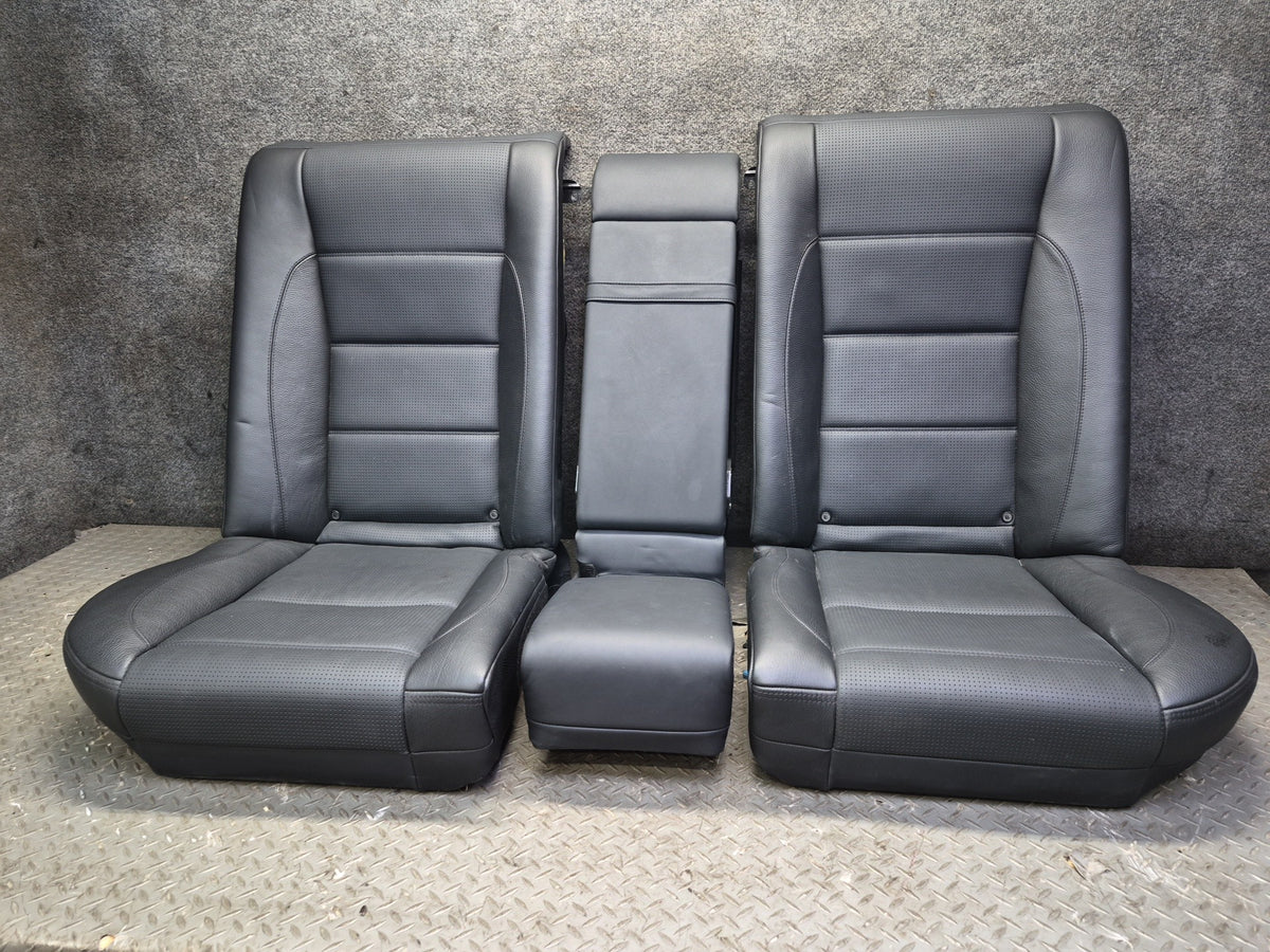 07-09 Mercedes W221 S63 AMG LWB Front & Rear Leather Seat Set Black OEM