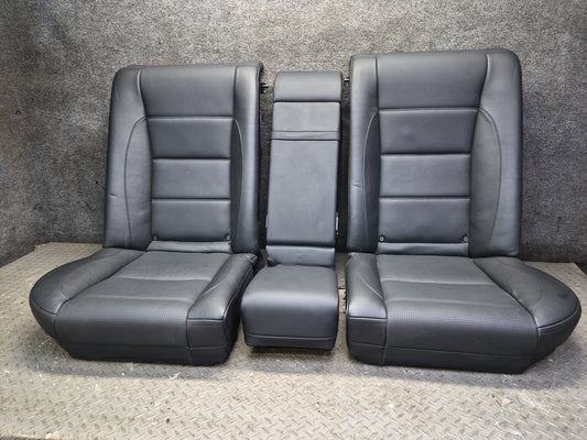 07-09 Mercedes W221 S63 AMG LWB Front & Rear Leather Seat Set Black OEM