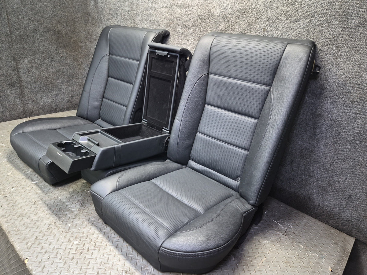 07-09 Mercedes W221 S63 AMG LWB Front & Rear Leather Seat Set Black OEM