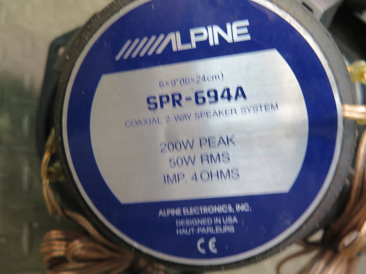 Set of 2 Alpine SPR-694A Coaxial 2-WAY Speaker