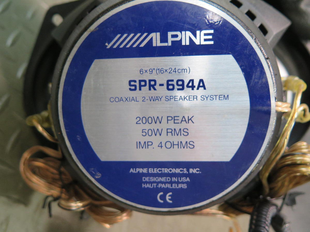 Set of 2 Alpine SPR-694A Coaxial 2-WAY Speaker